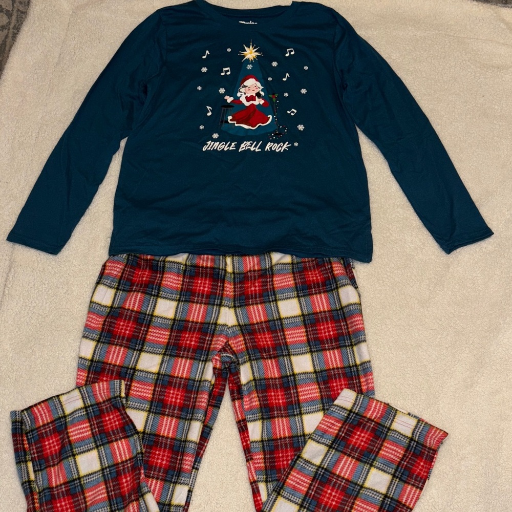 NWT Jammies for your Families Pajama Set - Red Plaid and Green
